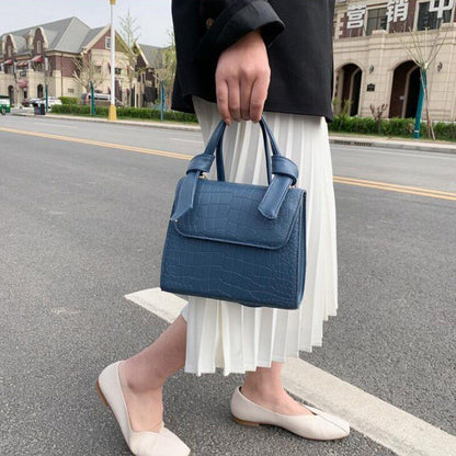 Leather Shoulder Bag Women Small Handbag Purse Flap Crossbody Bag Tote 20*17*8CM