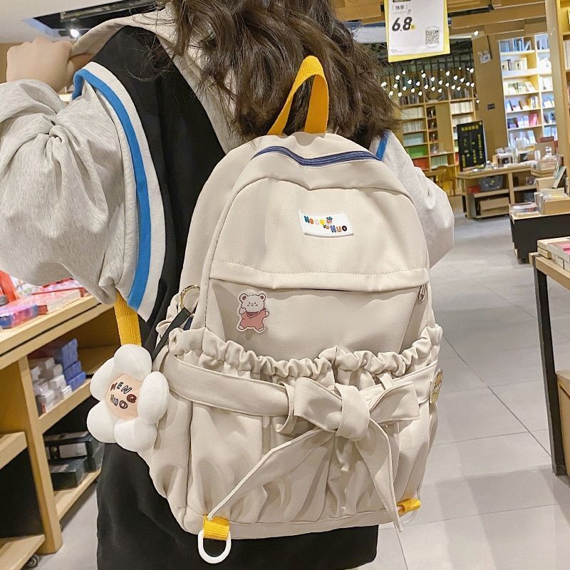 Fashion Waterproof School Bag Cotton Backpack Traveling Laptop Bags 31*13*42 CM