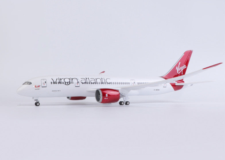 1:130 43CM Virgin Atlantic BOEING 787 Airplane Landing Gear Resin Aircraft Model