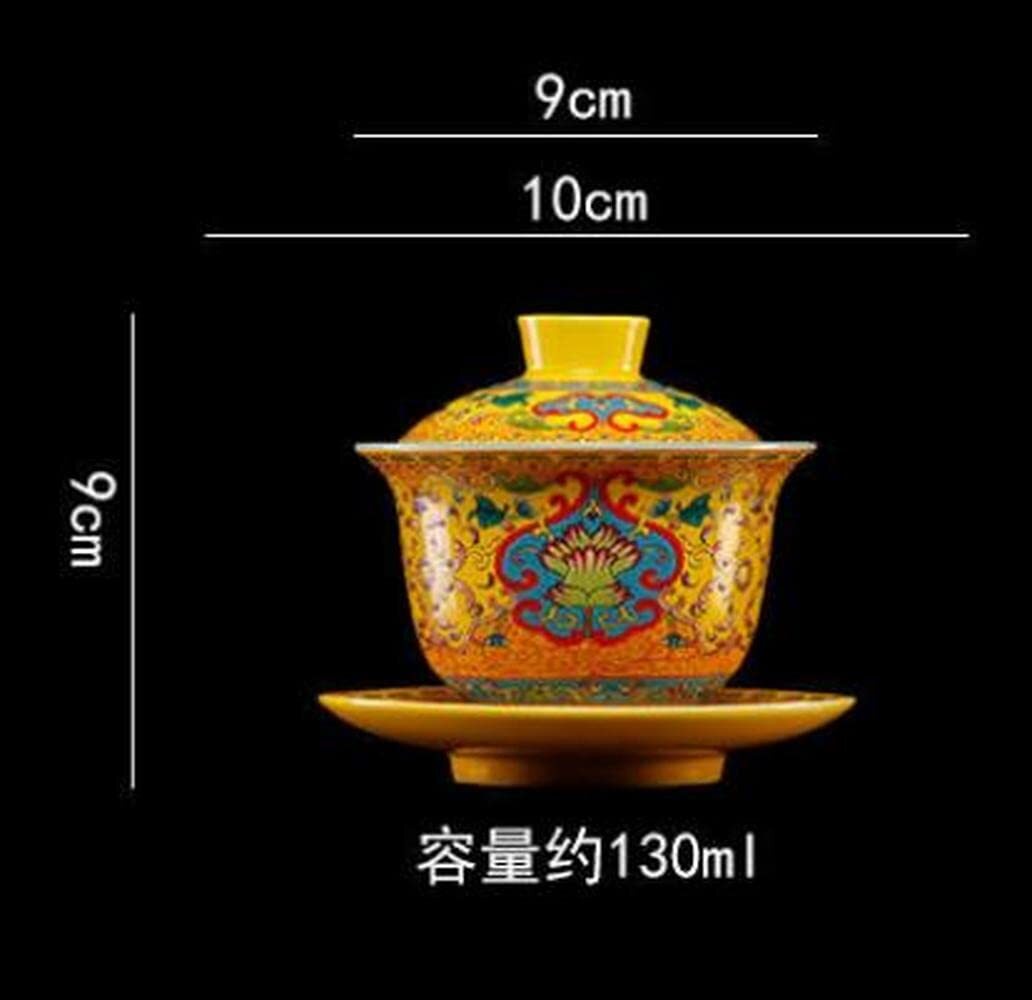 130ml Antique Ceramics Gaiwan Teacup Household Tea Bowl Tea Set Tureen Tea