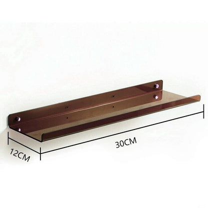 Wall Shelf Acrylic Colored Hanging Free Punching Kitchen Storage Rack 30 40 50cm