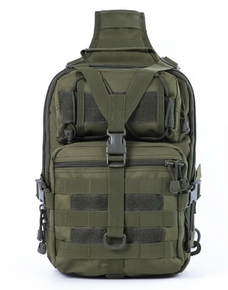 Tactical Pack Sling Backpack Rucksack Bag for Hiking Camping Hunting trekking