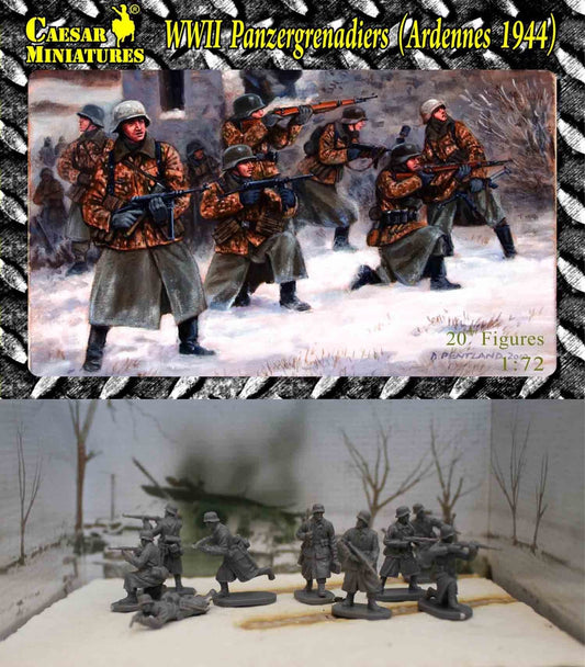 WWII Panzergrenadiers Ardennes 1944 1/72 Soldiers Figures model Kit CAESAR