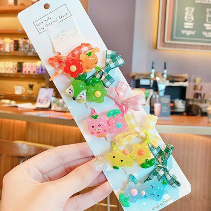 Hair Bands 10/20 Pcs/Bag Shiny Flowers Baby Scrunchies Rubber Kids Accessories