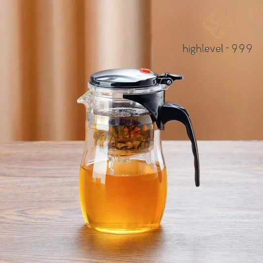 Glass Teapot with Strainer 750ml 25.3oz Thickened Glass Tea Pot Tea Infuser