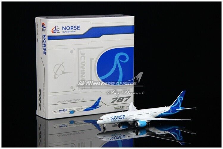 1:400 JC Wings NORSE BOEING 787-9 Passenger Airplane Diecast Aircraft Model