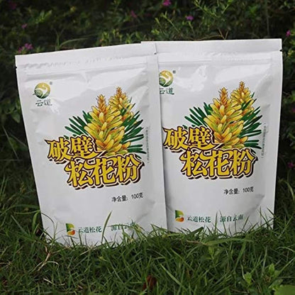 Yunnan Wild Harvested Pine Pollen Powder Cracked Broken Cell Wall 100g ,500g