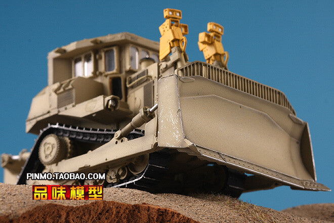 1/72 US Army D9R Armored Engineering Bulldozer Model Sand Color Coating