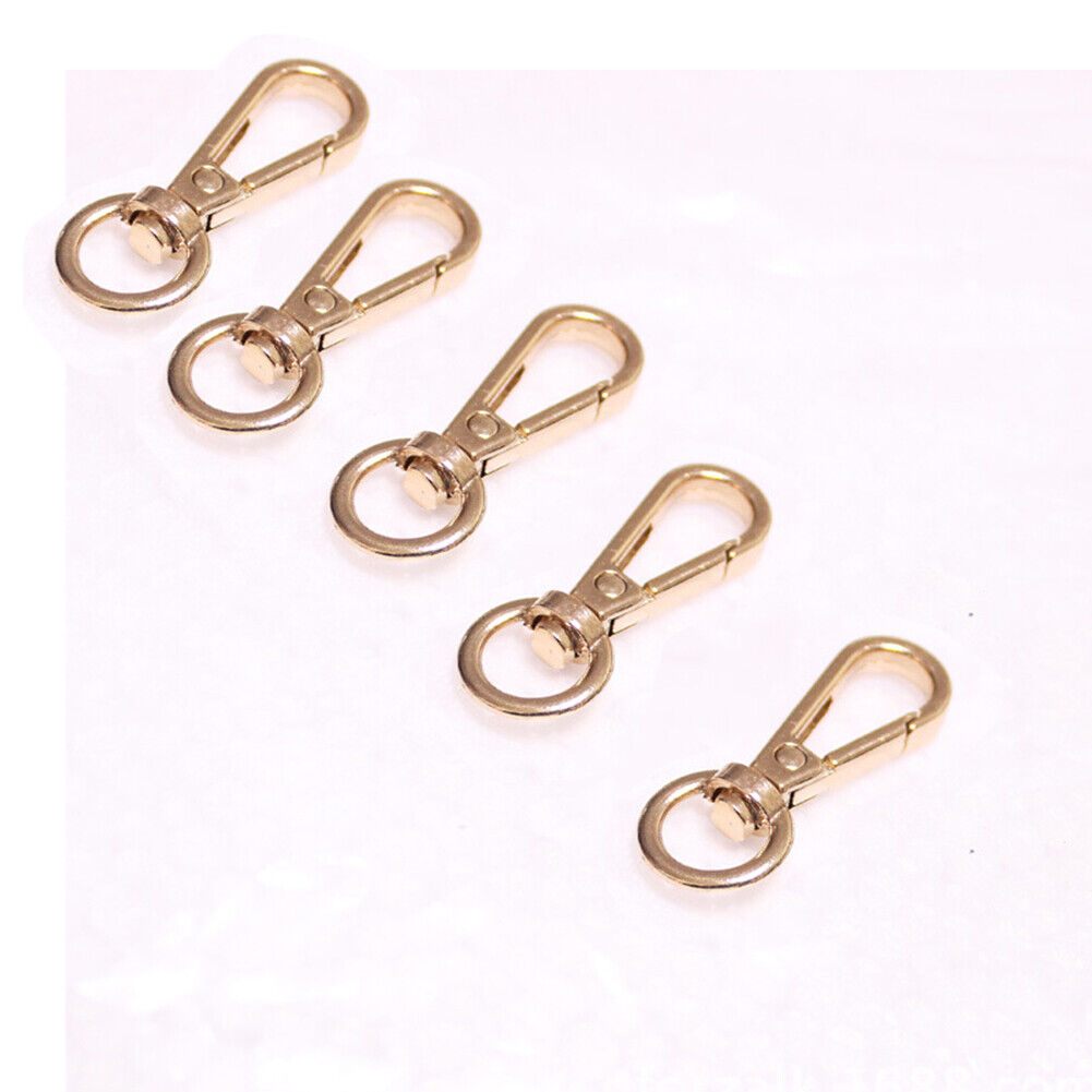 5PCS 4 Sizes Metal Swivel Trigger Lobster Clasp Hook Key Chain DIY Bag Parts ಇ