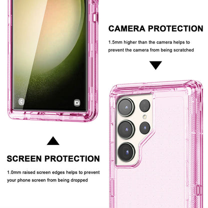 For Samsung Galaxy S23 S23+ S23 Ultra Clear Case w Clip Holster Belt Stand Cover