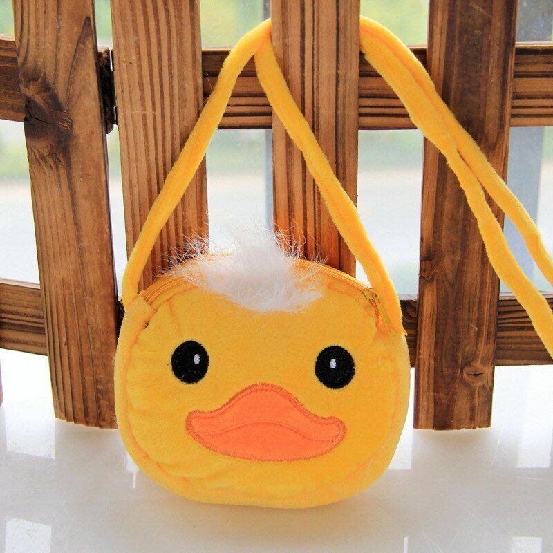 Cartoon Plush Lovely Children Purse Messenger Bags Animal Panda Cat Fluffy Baby