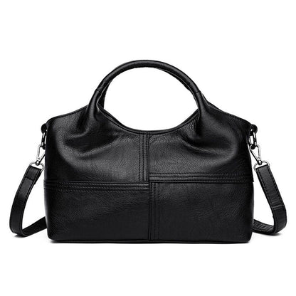 Soft Genuine Leather Handbag Small Casual Messenger Shoulder Bag Crossbody Purse