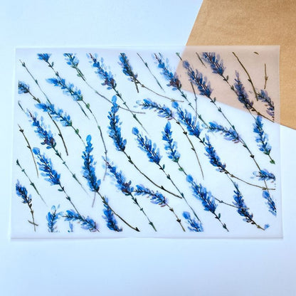 Homemade Soap Packing Paper 100 Sheet Lavender Translucent DIY Wrapper 14.5x21cm