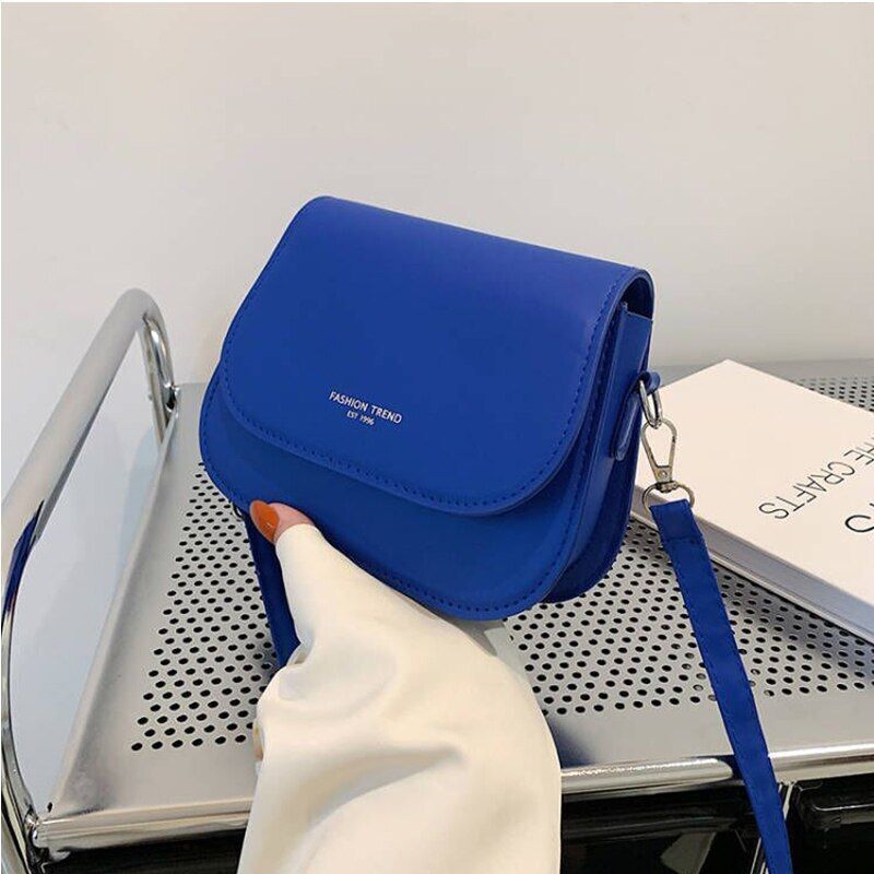 Small Shoulder Bags Weave Strap Crossbody Flap Purse Handbag Synthetic Leather