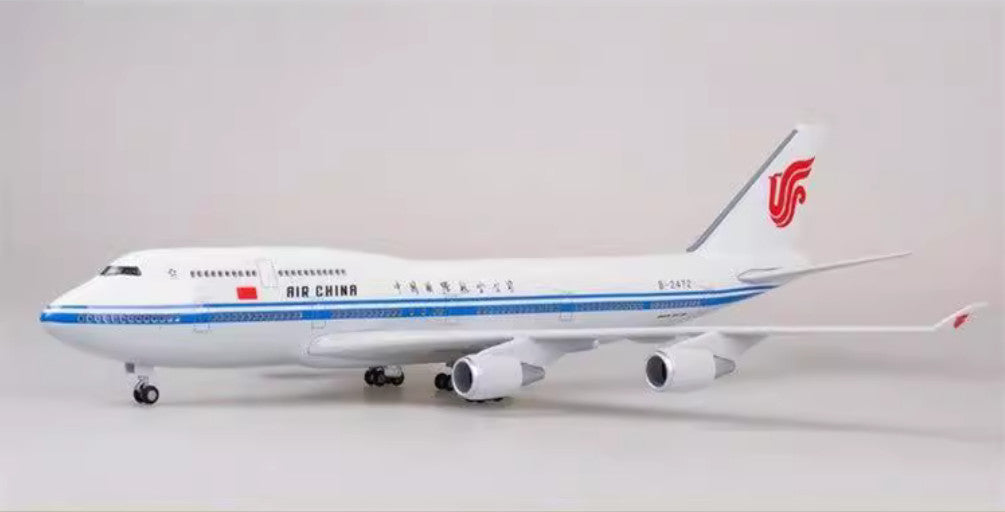 1:150 47CM AIR CHINA BOEING 747-400 Aeroplane Landing Gear Resin Aircraft Model