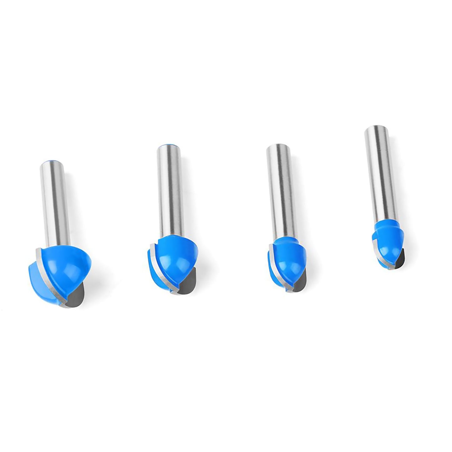 4PCS/Set 1/4 Inch Shank Round Nose Router Bit Core Router Bit Replacement