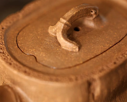 120cc chinese Yixing Handmade Zisha teapot Duan Clay Bamboo Hu Gongfu Tea Pot