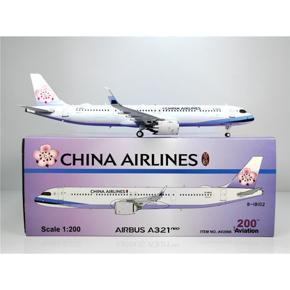 22cm 1:200 Aviation China Airlines Plane Airbus A321neo Diecast Aircraft Model