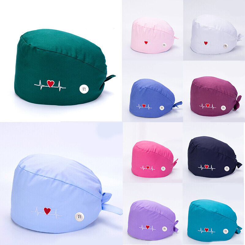 Surgical Cap Baotou Cap Doctor Hat Electrocardiogram Nurse Pure Cotton Buckle