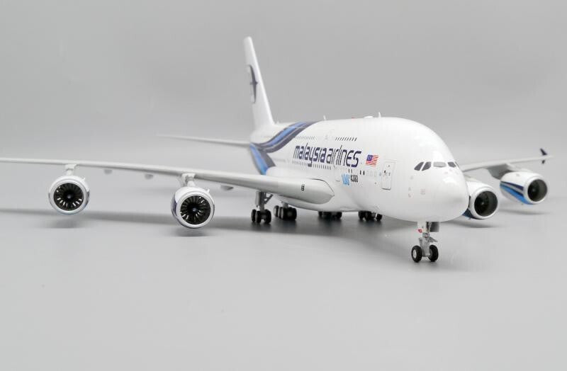 1:200 37CM JC Wings Malaysia Airlines AIRBUS A380 Passenger Plane Diecast Model