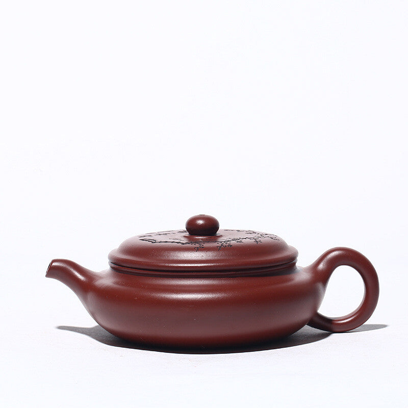 5.8"China Yixing Zisha Pottery Clovershrub Clay 200ML 7 Hole Plum Blossom Teapot