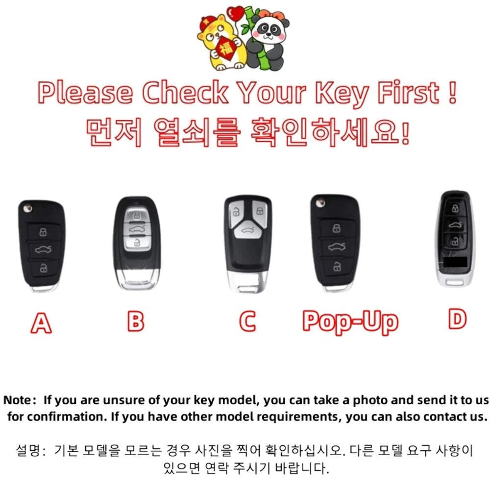 Cute Silicone Car Key Cover – Anti-Wear Cartoon Case