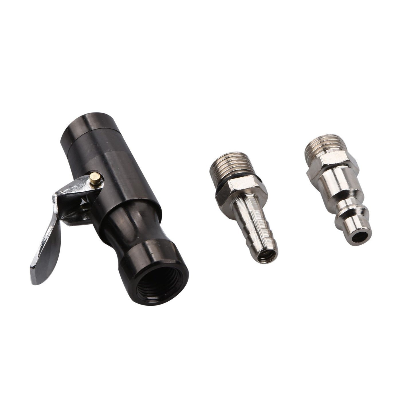 1Pc 200PSI Tire Inflator Lock-on Air Chuck 1/4inch Female NPT For Schrader Valve