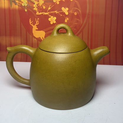 Vintage Chinese Yixing Purple Clay Teapot Zisha Ceremony Bamboo Teaware Collect