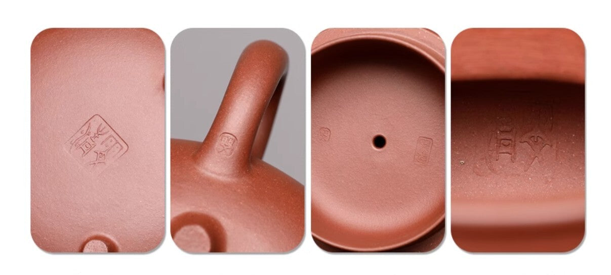 380cc chinese Yixing Handmade Zisha Dicaoqing clay Teapot WangYou Hu Tea Pot