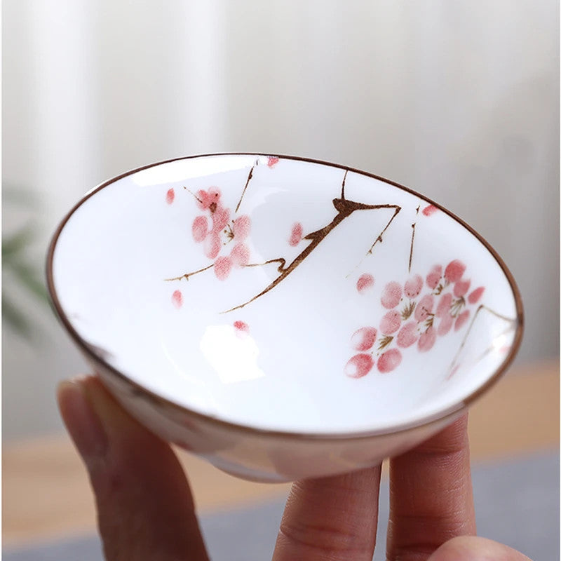 70ml 1Pc Chinese Blue and White Porcelain Teacup Ceramic Tea Bowl Master