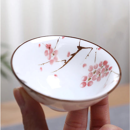 70ml 1Pc Chinese Blue and White Porcelain Teacup Ceramic Tea Bowl Master
