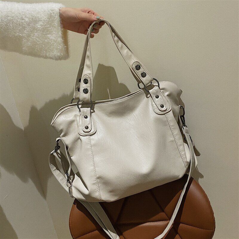 Shopper Tote Bag Women Pu Leather Female Shoulder Crossbody Bags Women's Handbag