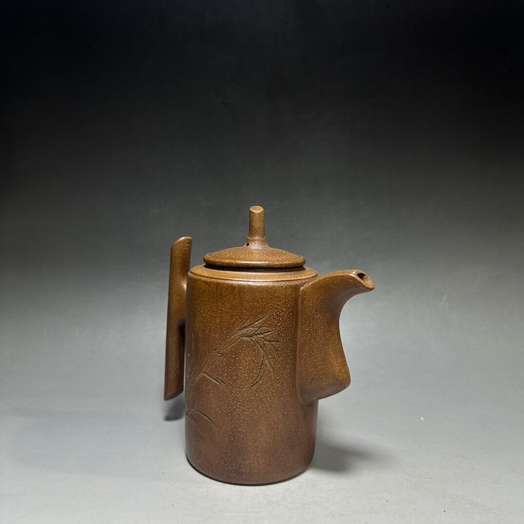 Chinese Yixing Zisha Clay Handmade Exquisite Teapot ：(高刻字 底款：陈鸣远）