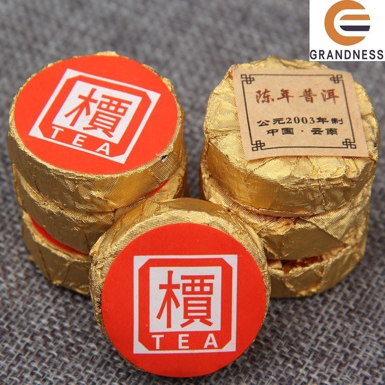 Yunnan 'Jia' Word Mini Tuocha Cake Made By 2003 Old Puer Shu Puerh Tea 500g