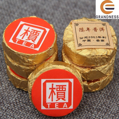 Yunnan 'Jia' Word Mini Tuocha Cake Made By 2003 Old Puer Shu Puerh Tea 500g