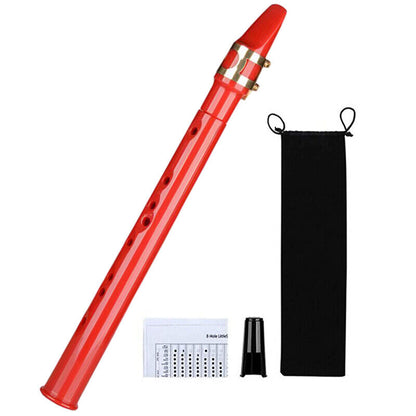 8 Hole Mini Portable Saxophone Pocket Sax C Key Instrument with Carrying Bag