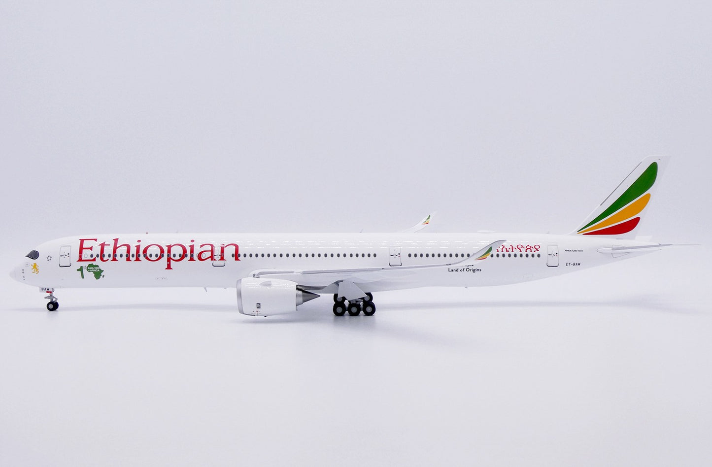 1:200 JC Wings Ethiopian Airlines Airbus A350-1000 Passenger Diecast Plane Model