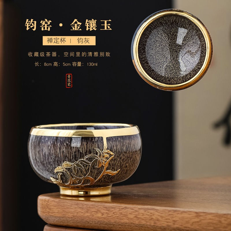 Kiln Transmutation Master Cup Ceramic Tea Cup Single Kung Fu Tea Set Single Cup