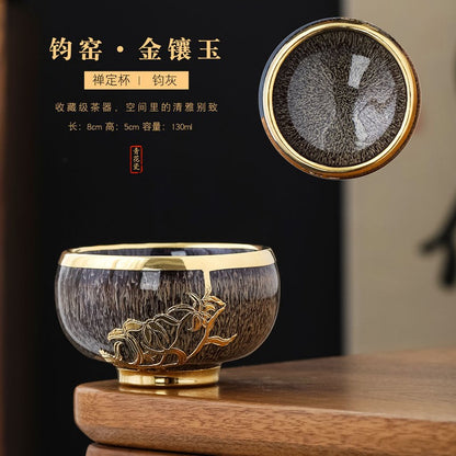 Kiln Transmutation Master Cup Ceramic Tea Cup Single Kung Fu Tea Set Single Cup