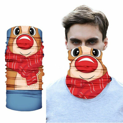 Unisex Printed Neck Gaiter Balaclava Bandana Multifunctional Outdoor Headwear