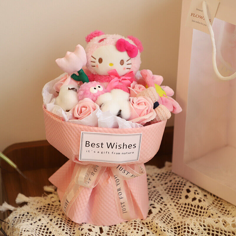 Hellokitty Bouquet Doll Kuromi Graduation/birthday/valentine's Day Gift