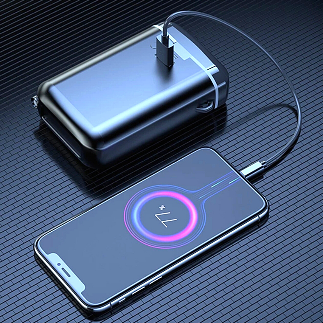Cargador Portatil Bateria Externa Audifonos 5.1 Power bank 4000 maH Linterna