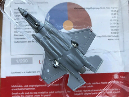 Herpa Royal Netherlands Air Force F-35A Lightning II 1/200 diecast plane model