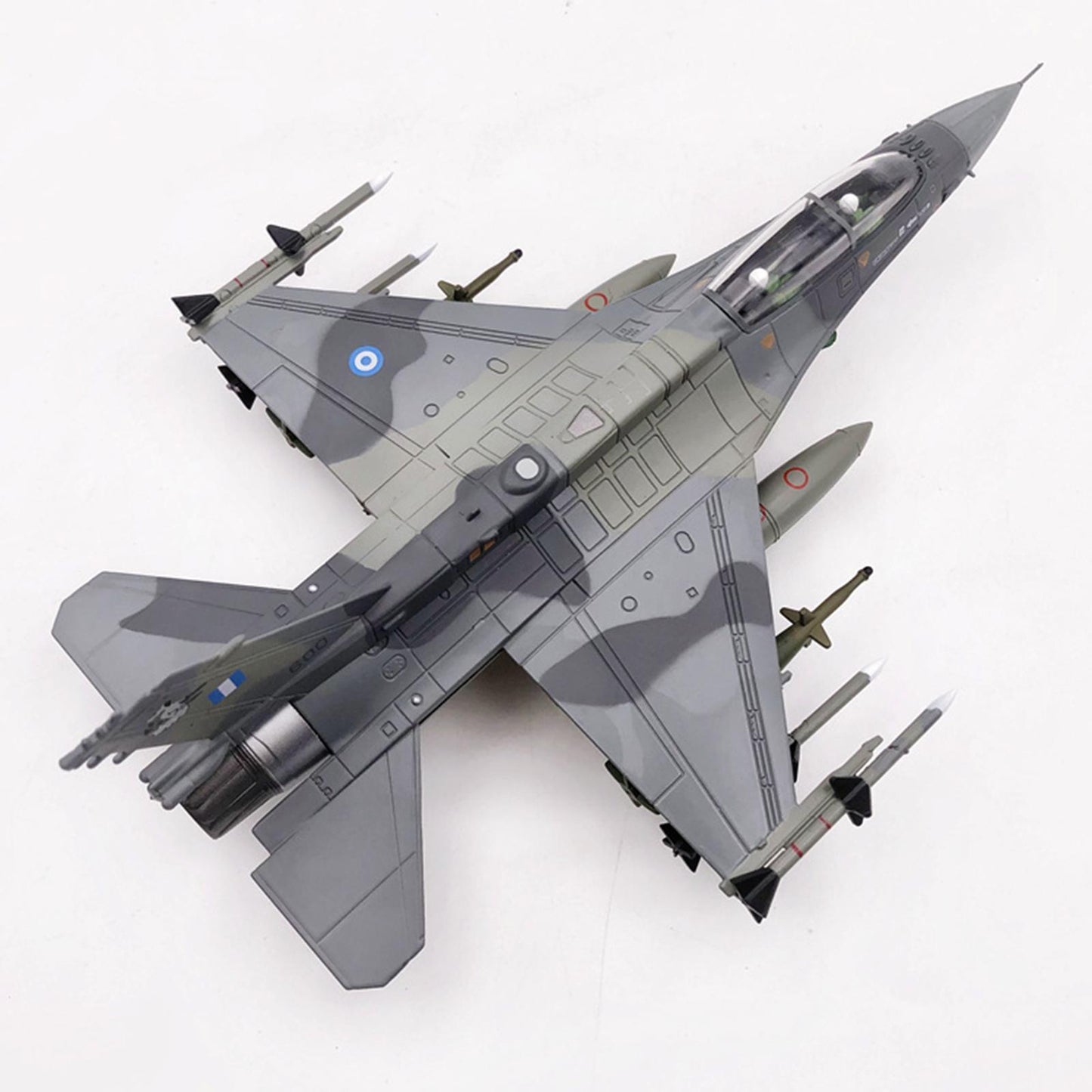 1/72 F16D Fighter Model with 2 Display Stand Collection Souvenir