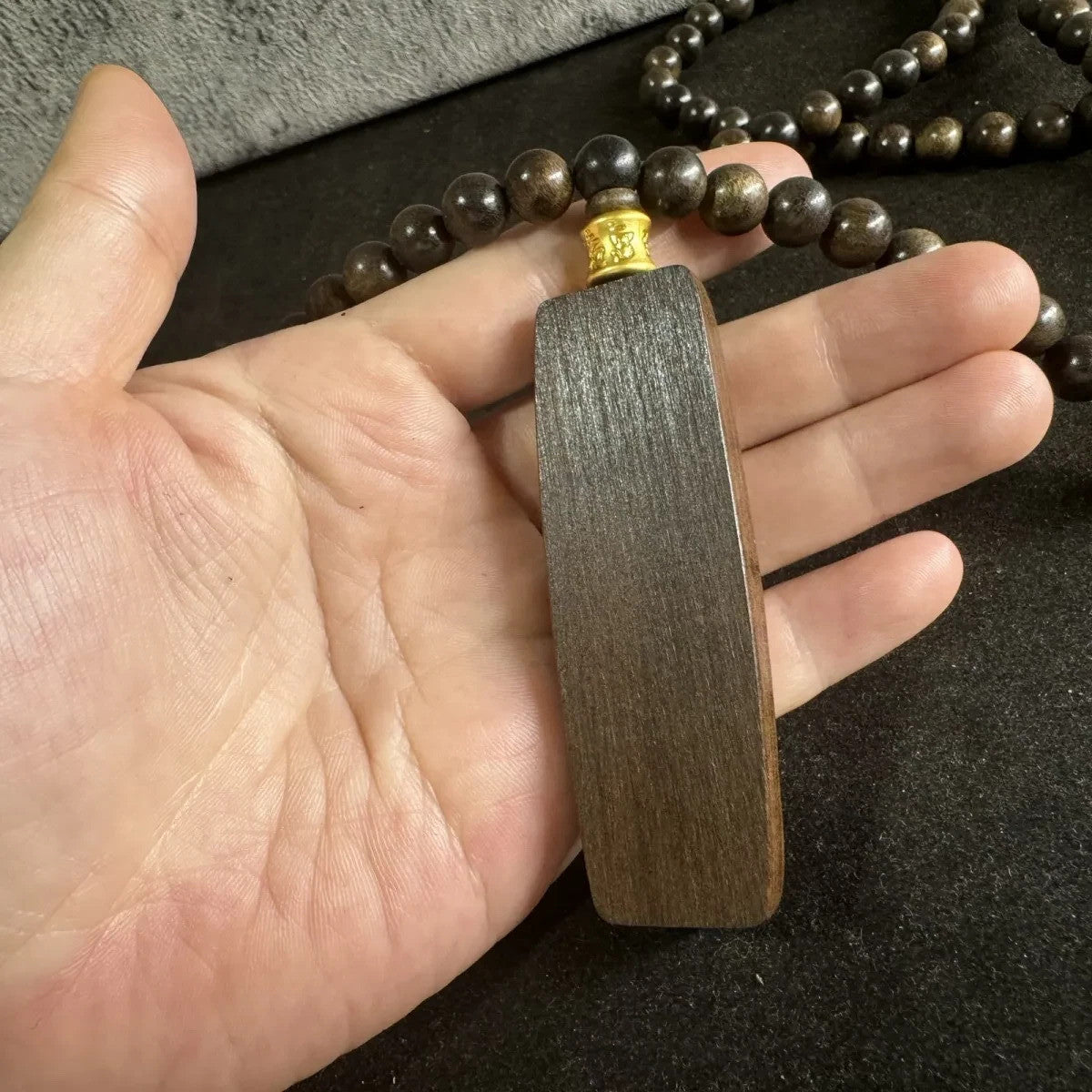 108 Natural Wood Prayer Beads Buddhist Guanyin Blessing Meditation Mala Necklace