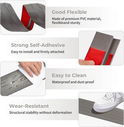 Door-Threshold Floor-Transition-Strip 36 Inch, 0.4'' Rise Thresholds Ramps for D