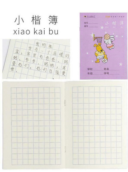 30Pcs Chinese exercise book for character practicing writing book Pinyin Tian Zige Primary school students homework book