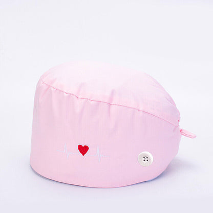 Surgical Cap Baotou Cap Doctor Hat Electrocardiogram Nurse Pure Cotton Buckle