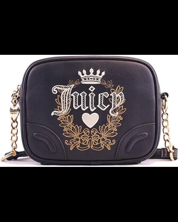 NEW! Juicy Couture Heritage Black Crossbody Eye-catching Bestseller Bag Gift