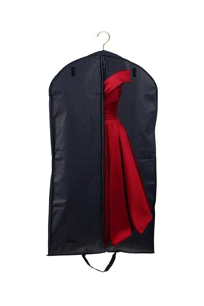 Tuva Breathable Fur Coat/Suit/Dress Garment Bag 45", Black, with Black